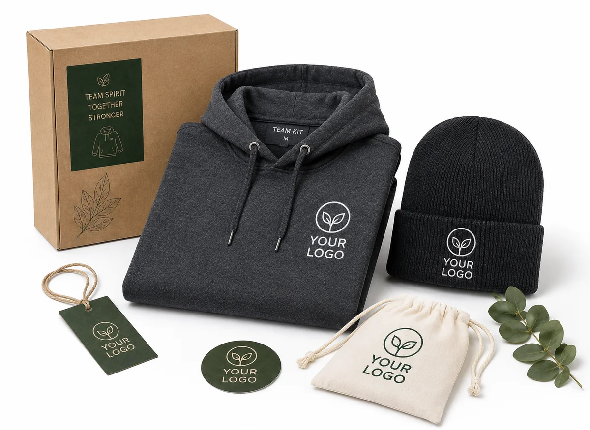 Hoodie and beanie team kit combo
